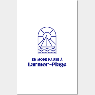 Larmor Plage in pause mode - Brittany Morbihan 56 BZH Sea Posters and Art